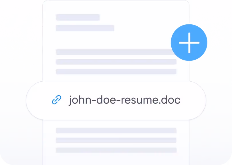 Upload your CV